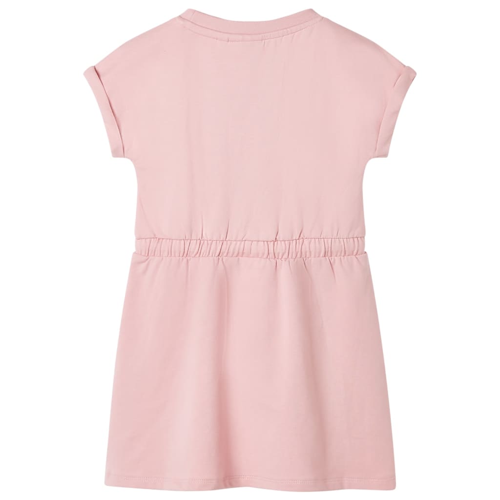 VidaXL Kinderkleid mit Kordelzug 92 Hellrosa