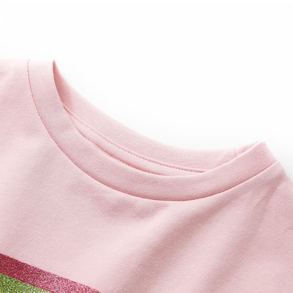 VidaXL Kinderkleid mit Kordelzug 92 Hellrosa