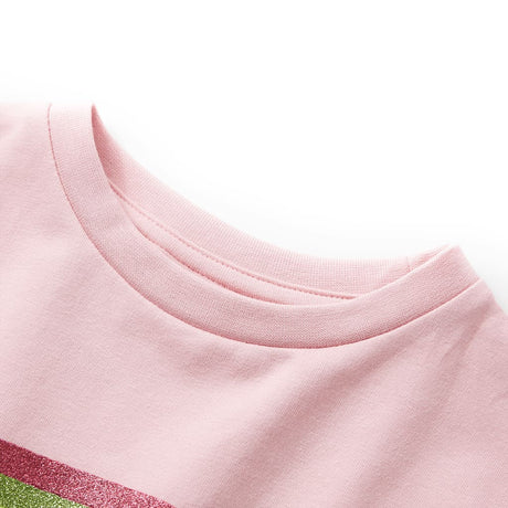 VidaXL Kinderkleid mit Kordelzug 104 Hellrosa