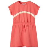VidaXL Kinderkleid mit Kordelzug 140 Koralle