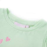 VidaXL Kindershirt mit Rüschen an den Ärmeln 140 Soft Green