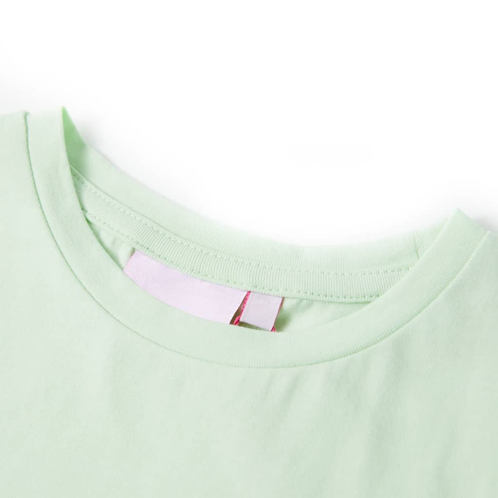 VidaXL Kindershirt mit Flügelärmeln 128 zartgrün