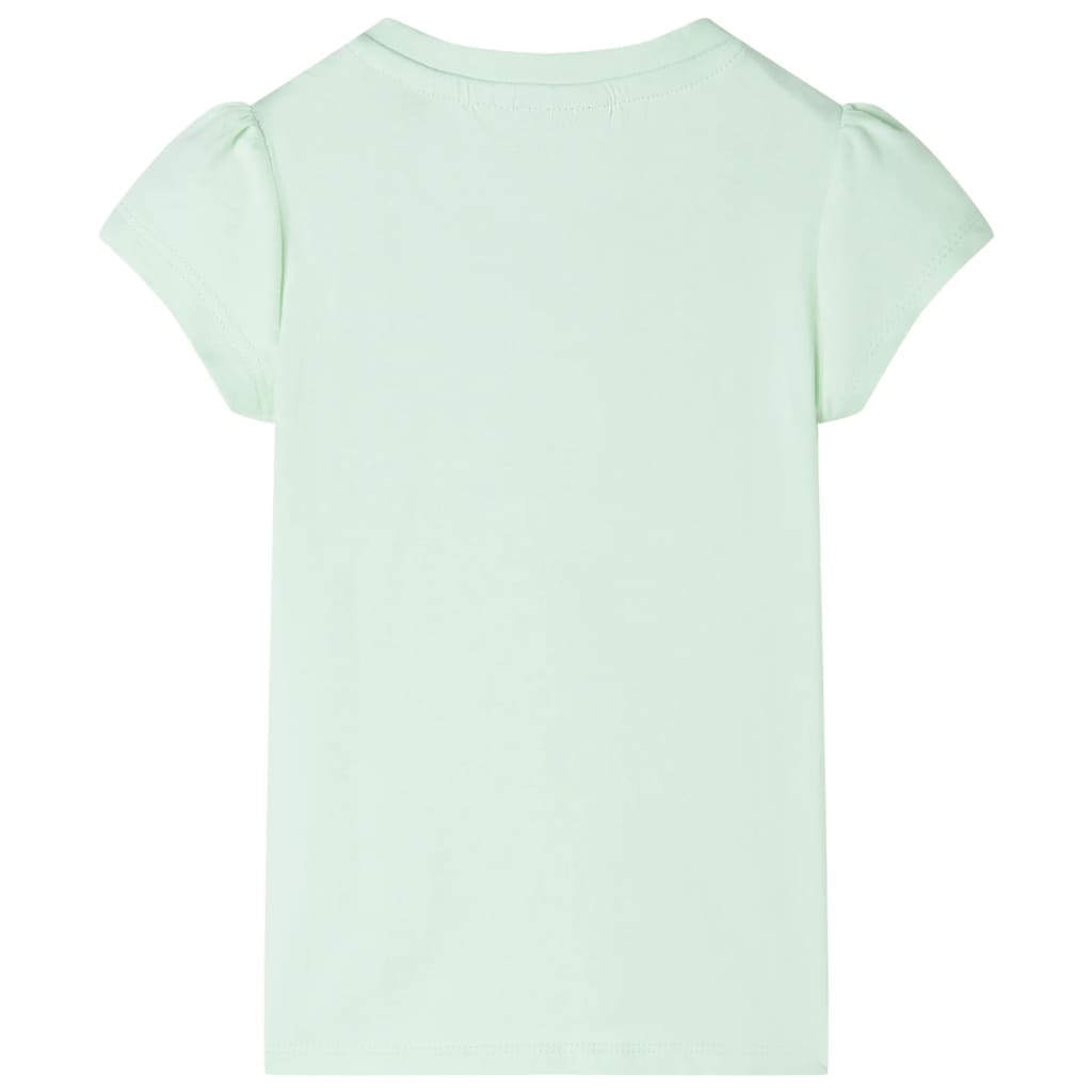 VidaXL Kindershirt mit Flügelärmeln 140 Soft Green