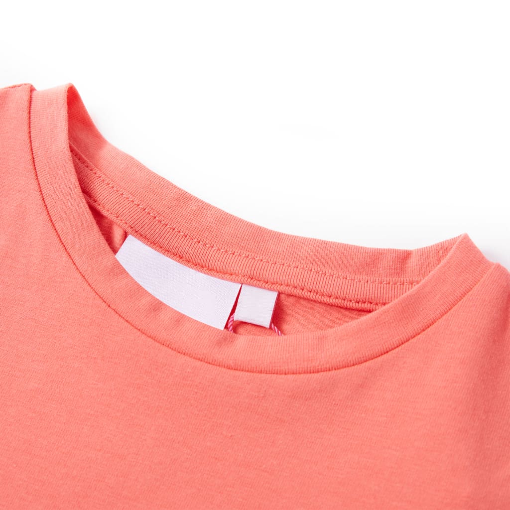VidaXL Kindershirt mit Flügelärmeln 104 Koralle