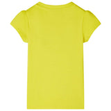 VidaXL Kindershirt mit Flügelärmeln 128 leuchtendes Gelb