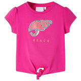 VidaXL Kindershirt 140 Dunkelrosa