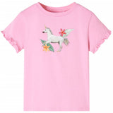 VidaXL Kindershirt mit kurzen Ärmeln 92 leuchtendes Rosa
