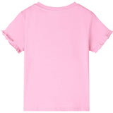 VidaXL Kindershirt mit kurzen Ärmeln 140 leuchtendes Rosa
