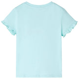 VidaXL Kindershirt mit kurzen Ärmeln 104 Hellseeblau