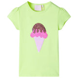 VidaXL Kindershirt 92 neongelb