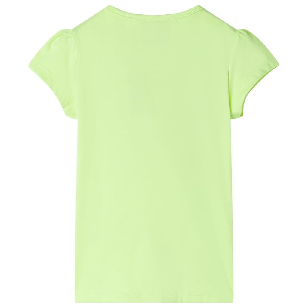 VidaXL Kindershirt 92 neongelb
