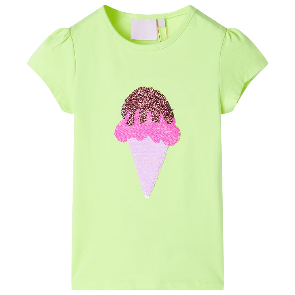 VidaXL Kindershirt 104 neongelb