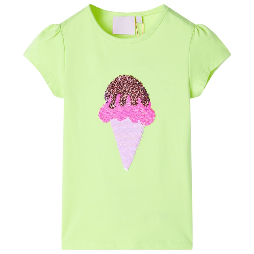 VidaXL Kindershirt 140 neongelb