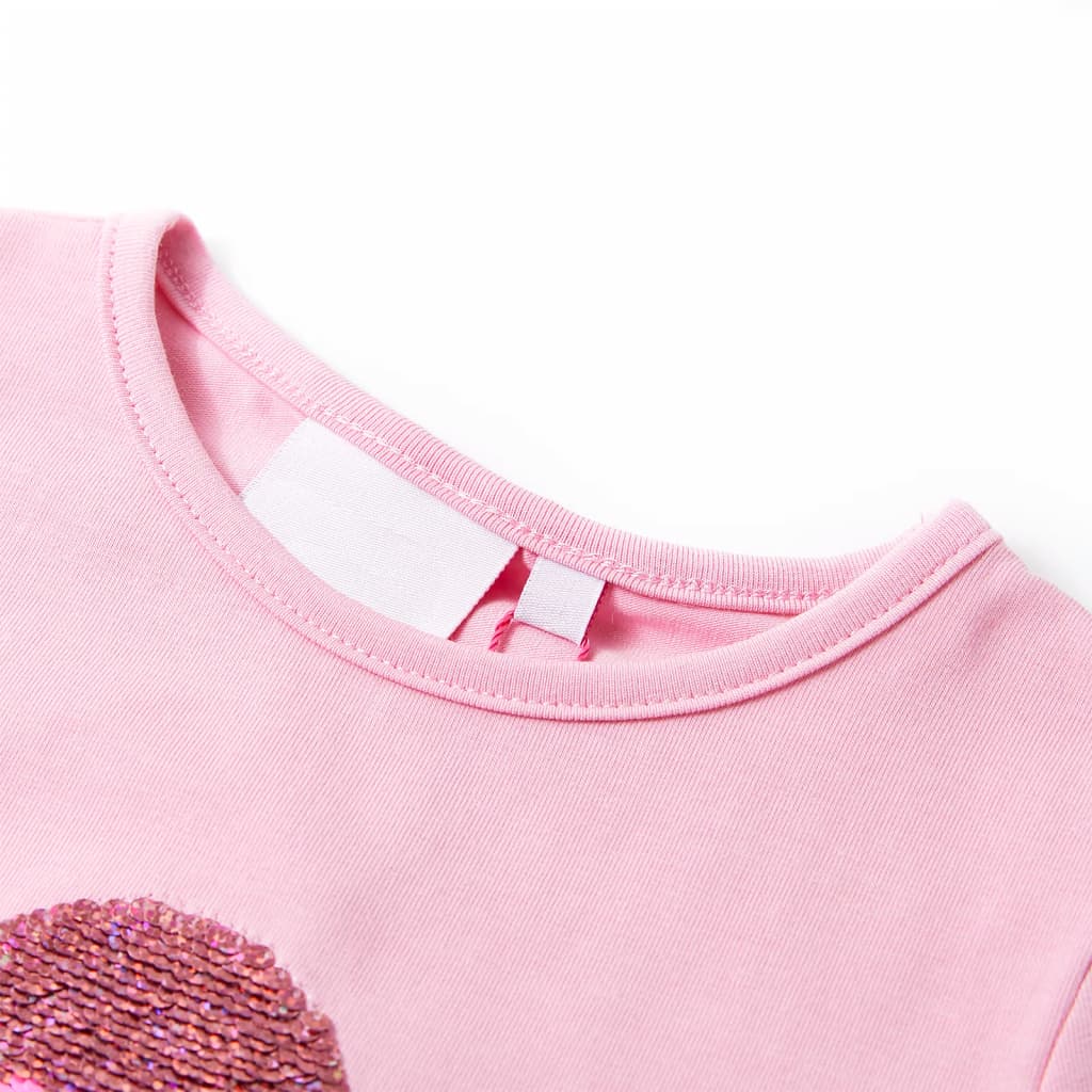 VidaXL Kindershirt 92 leuchtendes Rosa