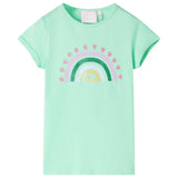 VidaXL Kindershirt 116 leuchtend grün