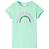 VidaXL Kindershirt 128 leuchtend grün