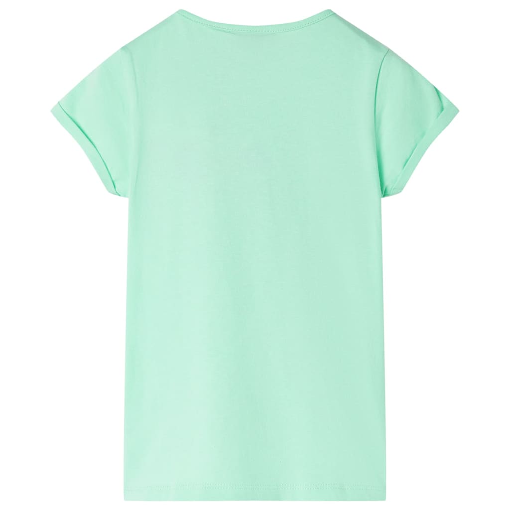 VidaXL Kindershirt 128 leuchtend grün