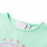 VidaXL Kindershirt 128 leuchtend grün