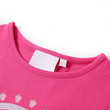 VidaXL Kindershirt 116 Dunkelrosa