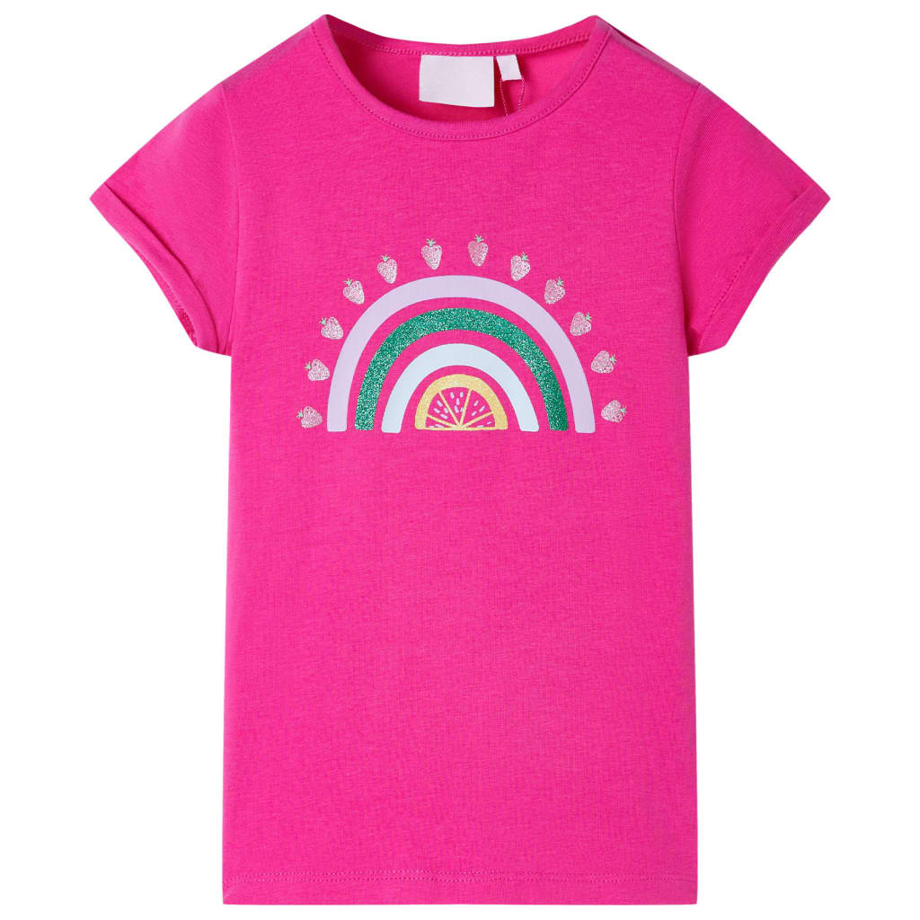 VidaXL Kindershirt 140 Dunkelrosa