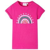 VidaXL Kindershirt 140 Dunkelrosa