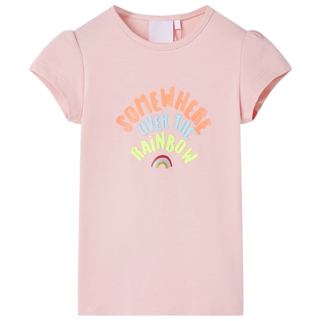 VidaXL Kindershirt 128 hellrosa