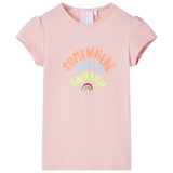 VidaXL Kindershirt 128 hellrosa