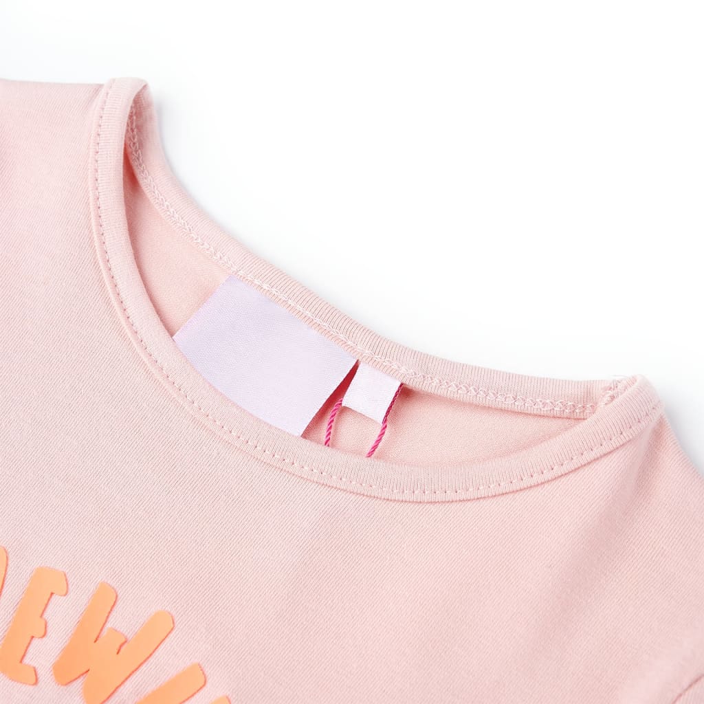 VidaXL Kindershirt 128 hellrosa