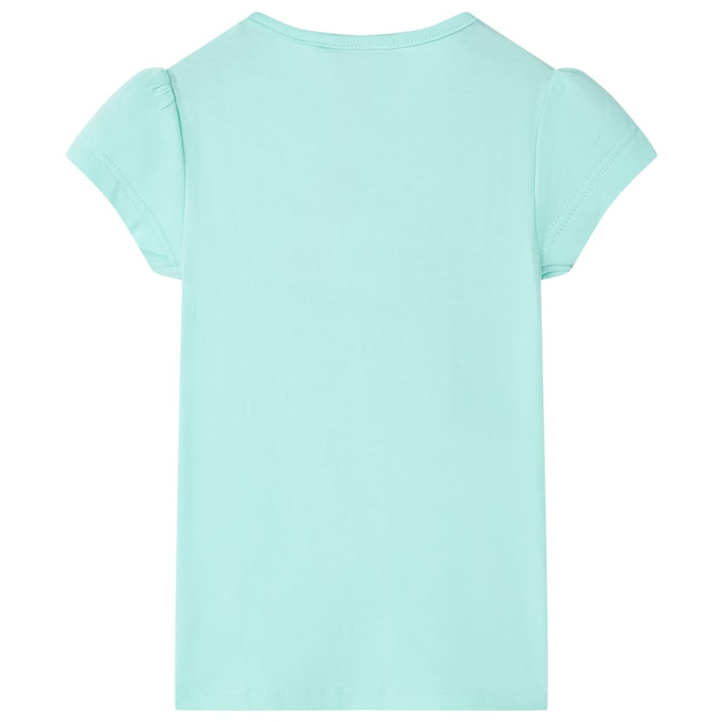 VidaXL Kinderhemd 128 helles Meerblau
