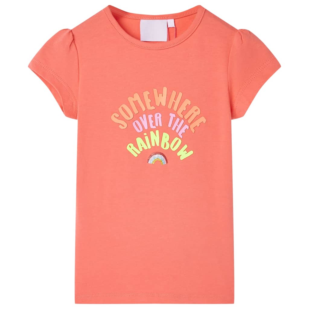 VidaXL Kindershirt 92 korallenfarben