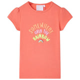 VidaXL Kindershirt 92 korallenfarben