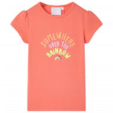 VidaXL Kindershirt 128 korallenfarben