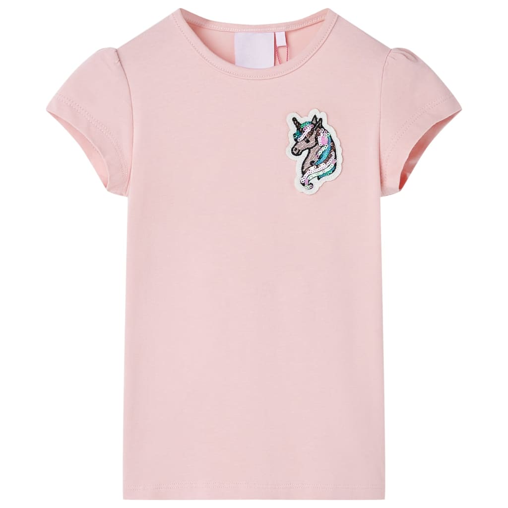VidaXL Kindershirt 128 hellrosa