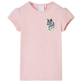 VidaXL Kindershirt 128 hellrosa