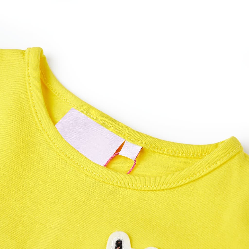 VidaXL Kindershirt 104 leuchtendes Gelb