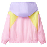 VidaXL Kinderjacke mit Kapuze und Reißverschluss 116 mehrfarbig