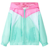 VidaXL Kinderjacke mit Kapuze und Reißverschluss 128 mehrfarbig