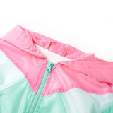 VidaXL Kinderjacke mit Kapuze und Reißverschluss 128 mehrfarbig