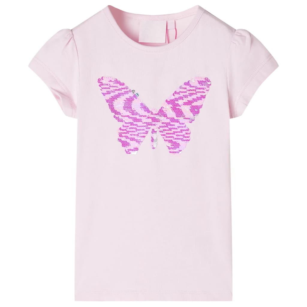 VidaXL Kindershirt mit Flügelärmeln 104 zartrosa