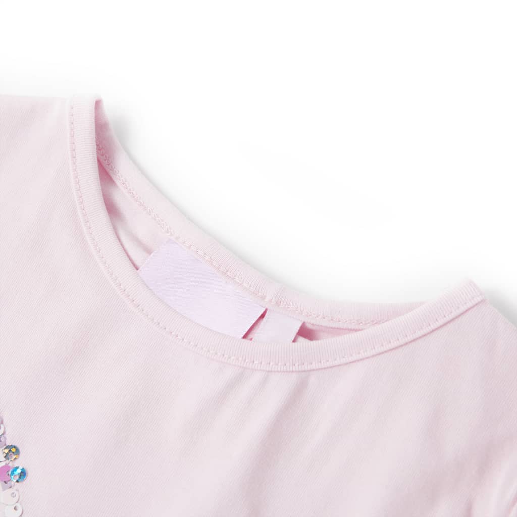 VidaXL Kindershirt mit Flügelärmeln 128 zartrosa