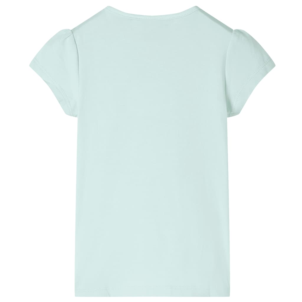 VidaXL Kindershirt mit Flügelärmeln 92 helle Mintfarbe