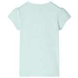 VidaXL Kindershirt mit Flügelärmeln 92 helle Mintfarbe