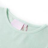 VidaXL Kindershirt mit Flügelärmeln 92 helle Mintfarbe
