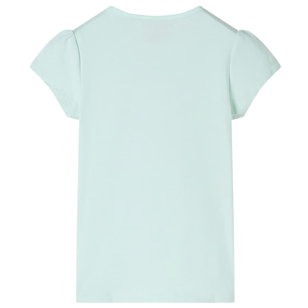 VidaXL Kindershirt mit Flügelärmeln 116 helle Mintfarbe