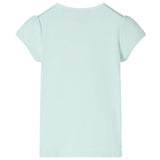 VidaXL Kindershirt mit Flügelärmeln 128 helle Mintfarbe