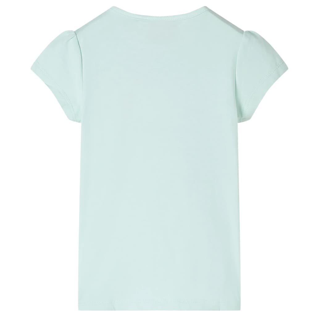 VidaXL Kindershirt mit Flügelärmeln 140 helle Mintfarbe