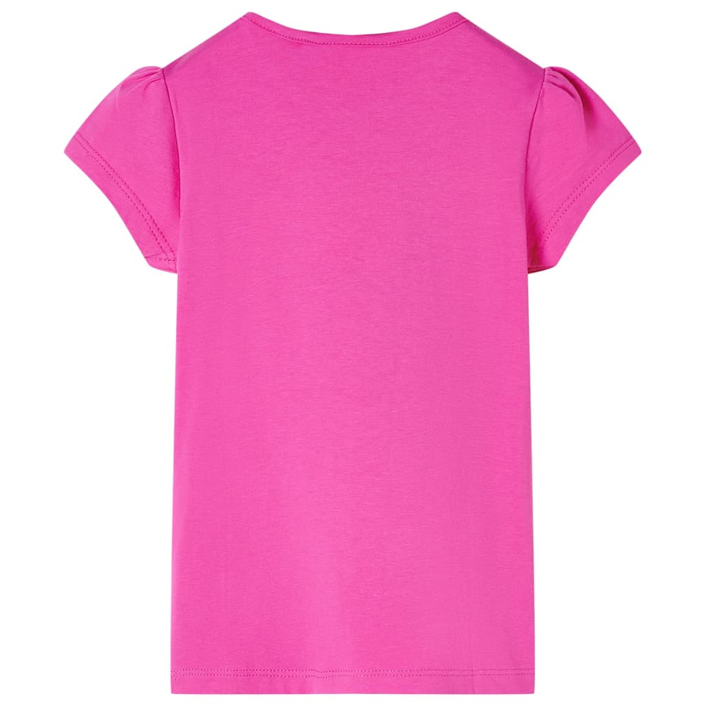 VidaXL Kindershirt mit Flügelärmeln 116 Dunkelrosa