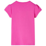 VidaXL Kindershirt mit Flügelärmeln 116 Dunkelrosa