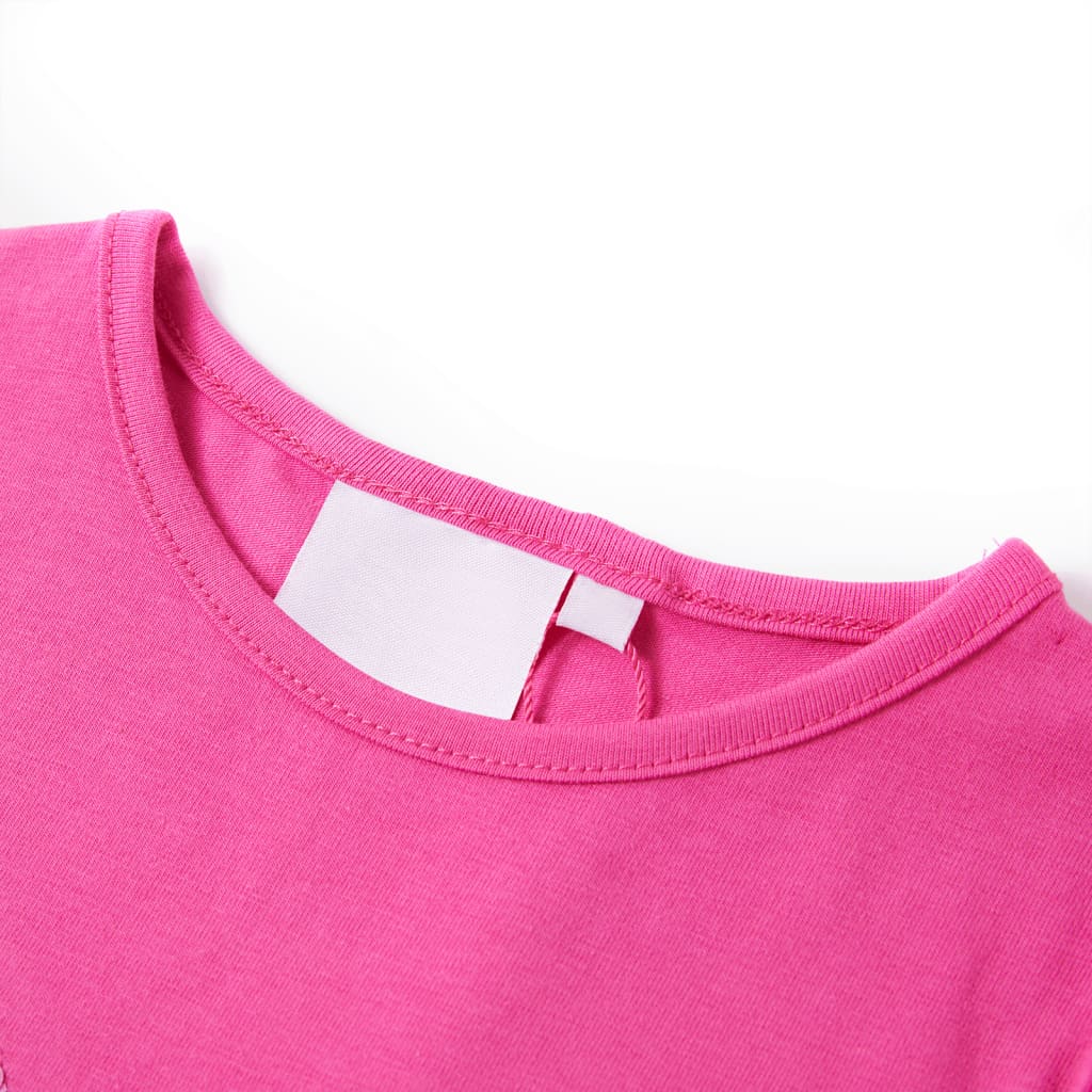 VidaXL Kindershirt mit Flügelärmeln 116 Dunkelrosa