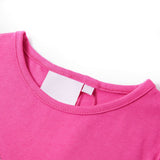 VidaXL Kindershirt mit Flügelärmeln 116 Dunkelrosa